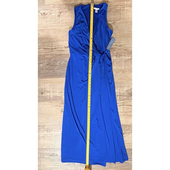 London Times Jumpsuit Royal Blue Sleeveless Stretch Size 12 NWT - Picture 5 of 7